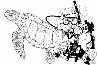 green-sea-turtle-and-scuba-diver-coloring-page.gif